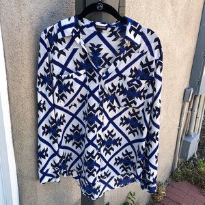 Express Southwest Print Portofino Shirt